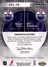 2007-2008 OPC Premier DUOS PP2-FR Bill Ranford :: Grant Fuhr