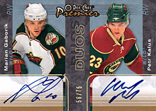 2007-2008 OPC Premier DUOS PP2-GK Marian Gaborik :: Petr Kalus