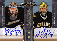 2007-2008 OPC Premier DUOS PP2-GT Jean-Sebastien Giguere :: Marty Turco