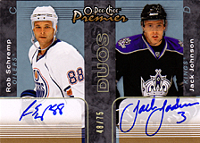 2007-2008 OPC Premier DUOS PP2-SJ Jack Johnson :: Rob Schremp