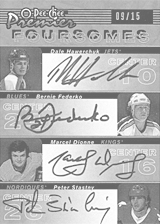 2007-2008 OPC Premier Foursomes PP4-DSFH Bernie Federko :: Dale Hawerchuk :: Marcel Dionne :: Peter Stastny