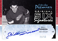 2007-2008 OPC Premier Original 6 Signatures O6-BD Bill Dineen