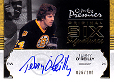 2007-2008 OPC Premier Original 6 Signatures O6-TO Terry O'Reilly