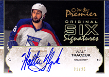 2007-2008 OPC Premier Original 6 Signatures O6-WT Walt Tkaczuk