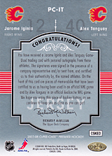 2007-2008 OPC Premier Pairings PC-IT Alex Tanguay :: Jarome Iginla