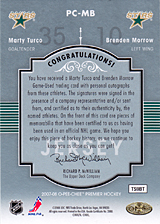 2007-2008 OPC Premier Pairings PC-MB Brenden Morrow :: Marty Turco