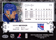 2007-2008 OPC Premier Regular Card 11 Mark Messier