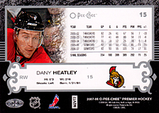 2007-2008 OPC Premier Regular Card 15 Dany Heatley