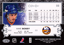 2007-2008 OPC Premier Regular Card 22 Mike Bossy