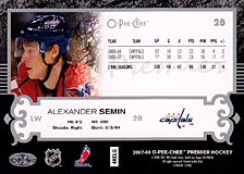 2007-2008 OPC Premier Regular Card 28 Alexander Semin