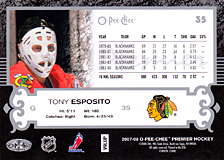 2007-2008 OPC Premier Regular Card 35 Tony Esposito