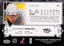 2007-2008 OPC Premier Regular Card 46 Alexander Radulov
