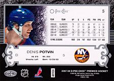2007-2008 OPC Premier Regular Card 5 Denis Potvin