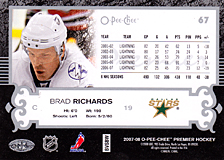2007-2008 OPC Premier Regular Card 67 Brad Richards