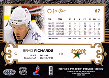 2007-2008 OPC Premier Regular Card 67 Brad Richards
