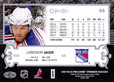 2007-2008 OPC Premier Regular Card 68 Jaromir Jagr