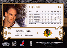 2007-2008 OPC Premier Regular Card 69 Bobby Hull