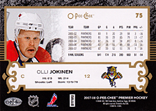 2007-2008 OPC Premier Regular Card 75 Olli Jokinen