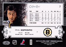 2007-2008 OPC Premier Regular Card 7 Phil Esposito