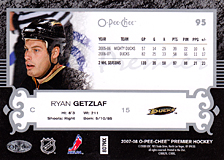 2007-2008 OPC Premier Regular Card 95 Ryan Getzlaf
