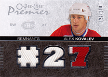 2007-2008 OPC Premier Remnants & Auto PR-AK Alex Kovalev