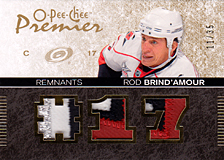 2007-2008 OPC Premier Remnants & Auto PR-BR Rod Brind`Amour