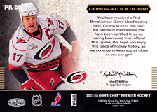 2007-2008 OPC Premier Remnants & Auto PR-BR Rod Brind`Amour