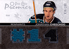 2007-2008 OPC Premier Remnants & Auto PR-CH Jonathan Cheechoo