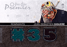 2007-2008 OPC Premier Remnants & Auto PR-JG Jean-Sebastien Giguere