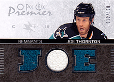 2007-2008 OPC Premier Remnants & Auto PR-JT Joe Thornton