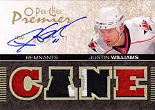 2007-2008 OPC Premier Remnants & Auto PR-JW Justin Williams