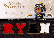 2007-2008 OPC Premier Remnants & Auto PR-RM Ryan Miller