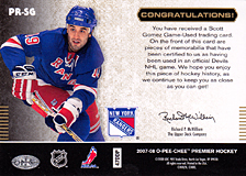 2007-2008 OPC Premier Remnants & Auto PR-SG Scott Gomez