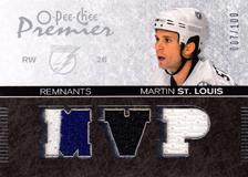 2007-2008 OPC Premier Remnants & Auto PR-ST Martin St. Louis
