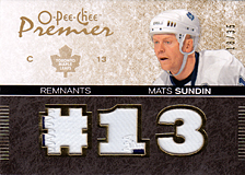 2007-2008 OPC Premier Remnants & Auto PR-SU Mats Sundin