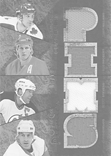 2007-2008 OPC Premier Remnants Quadruples PQ-CWPS Bob Probert :: Chris Chelios  :: Scott Stevens  :: Tiger Williams