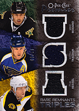 2007-2008 OPC Premier Remnants Triples PT-MTK Keith Tkachuk :: Mike Modano  :: Phil Kessel