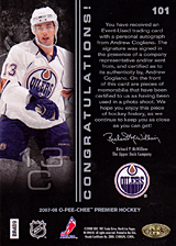 2007-2008 OPC Premier Rookies Card 101 Andrew Cogliano