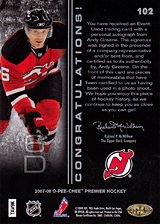 2007-2008 OPC Premier Rookies Card 102 Andy Greene