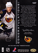 2007-2008 OPC Premier Rookies Card 107 Bryan Little
