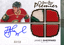 2007-2008 OPC Premier Rookies Card 119 James Sheppard