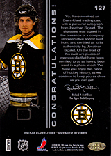 2007-2008 OPC Premier Rookies Card 127 Jonathan Sigalet