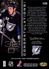 2007-2008 OPC Premier Rookies Card 138 Matt Smaby