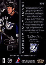 2007-2008 OPC Premier Rookies Card 138 Matt Smaby