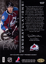 2007-2008 OPC Premier Rookies Card 157 David Jones
