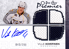 2007-2008 OPC Premier Rookies Card 160 Ville Koistinen