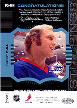 2007-2008 OPC Premier Stitchings PS-BH Bobby Hull