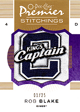 2007-2008 OPC Premier Stitchings PS-BL Rob Blake