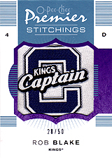 2007-2008 OPC Premier Stitchings PS-BL Rob Blake