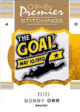 2007-2008 OPC Premier Stitchings PS-BO Bobby Orr